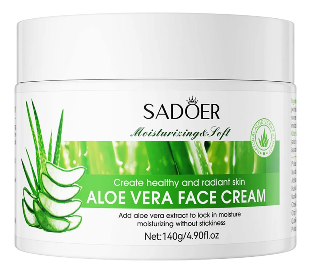 Crema facial Aloe Vera Sadoer 140g